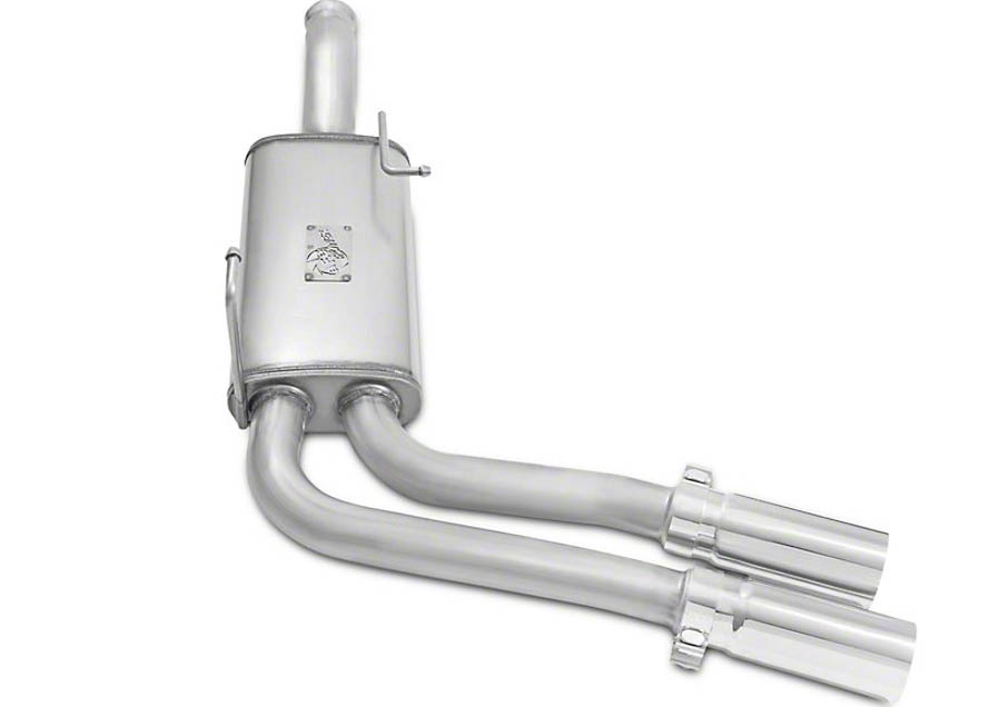Dual Exhaust System Polished Tip Middle Side Exit