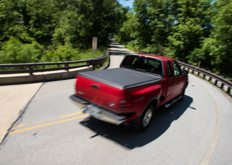 F150 with Tonneau Cover on the Road