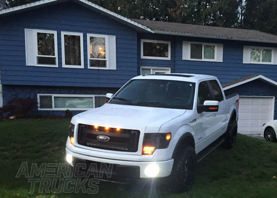 F150 Stock Front Bumper with LED Lights