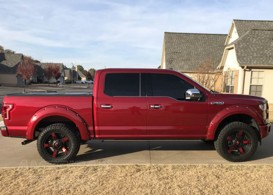 F150 Pocket Style Fender Flare Chrome Accent Truck