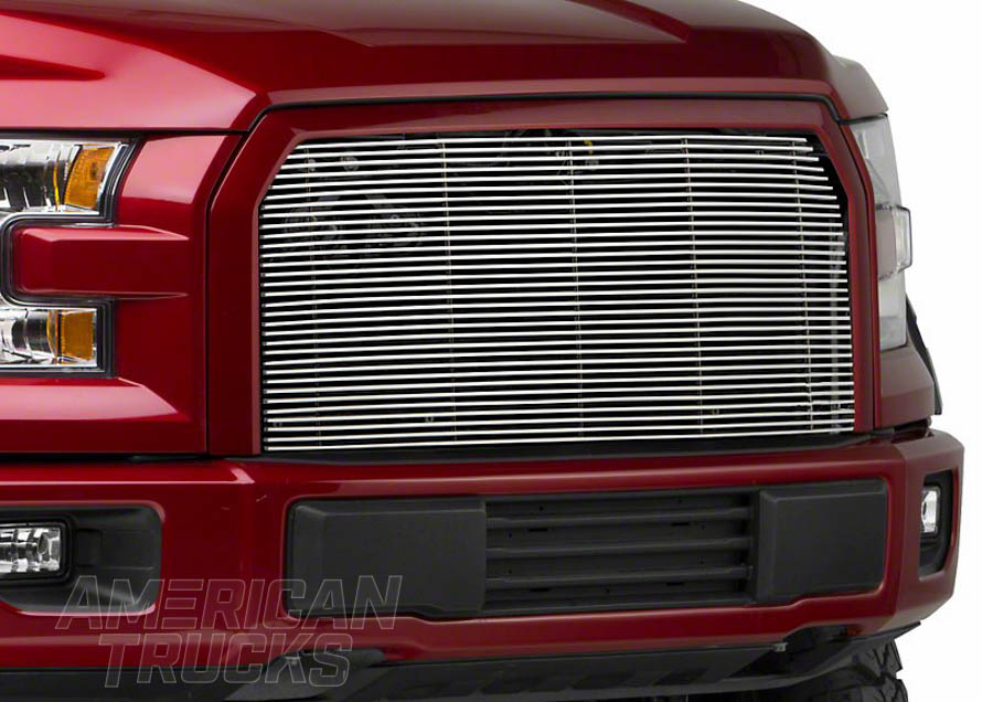 2015-2017 XLT XL F150 With Aftermarket STX Package Billet Overlay Grille