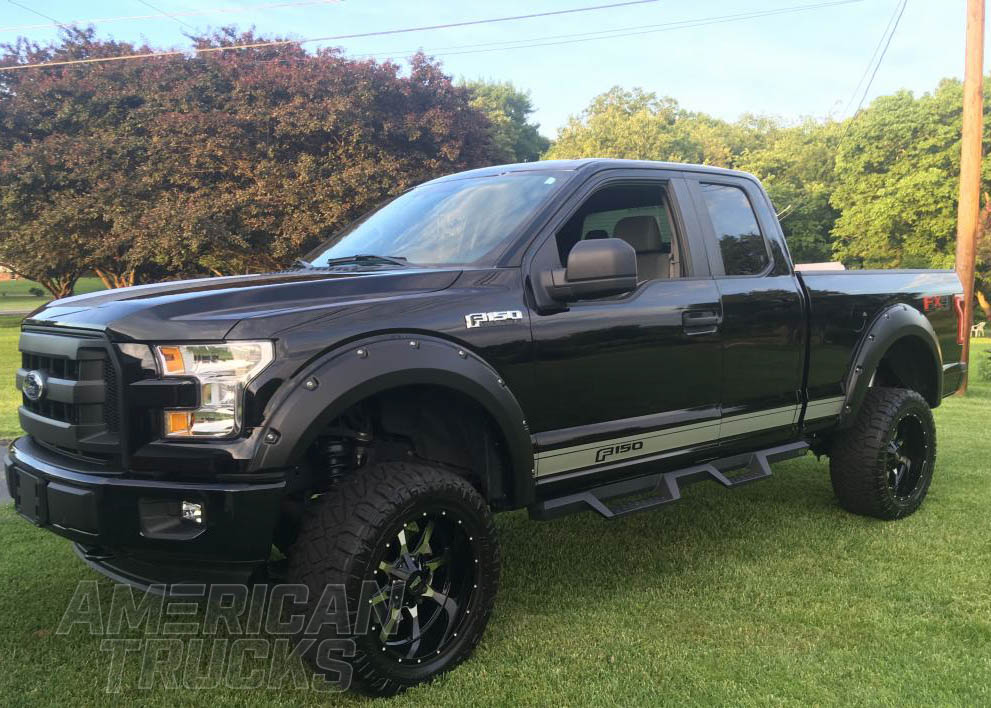 F150 Pocket Style Fender Flare with Step Bars