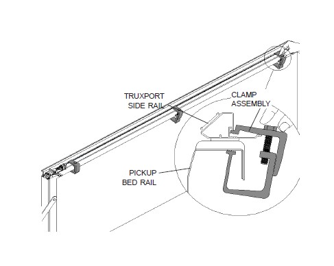 tonneau truxedo ram silverado chevy truxport 1500 soft install box bed roll clamps rail americantrucks align pickup